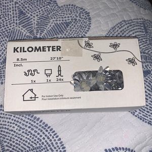 New! Flower lights to hang, bought from IKEA!